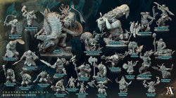 3D Printed Archvillain Games Frostburn Horrors Rimewind Secrets - Kotauri Winterstrider 28mm 32mm D&D (Online Only)
