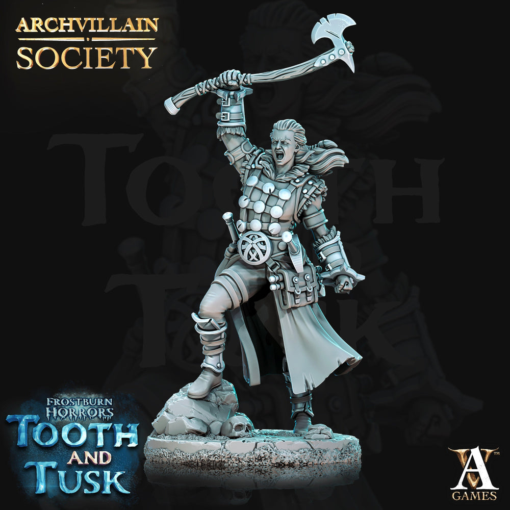 3D Printed Archvillain Games Archvillain Society Vol. VI - Romhilda Blackaxe 28mm 32mm D&D (Online Only)