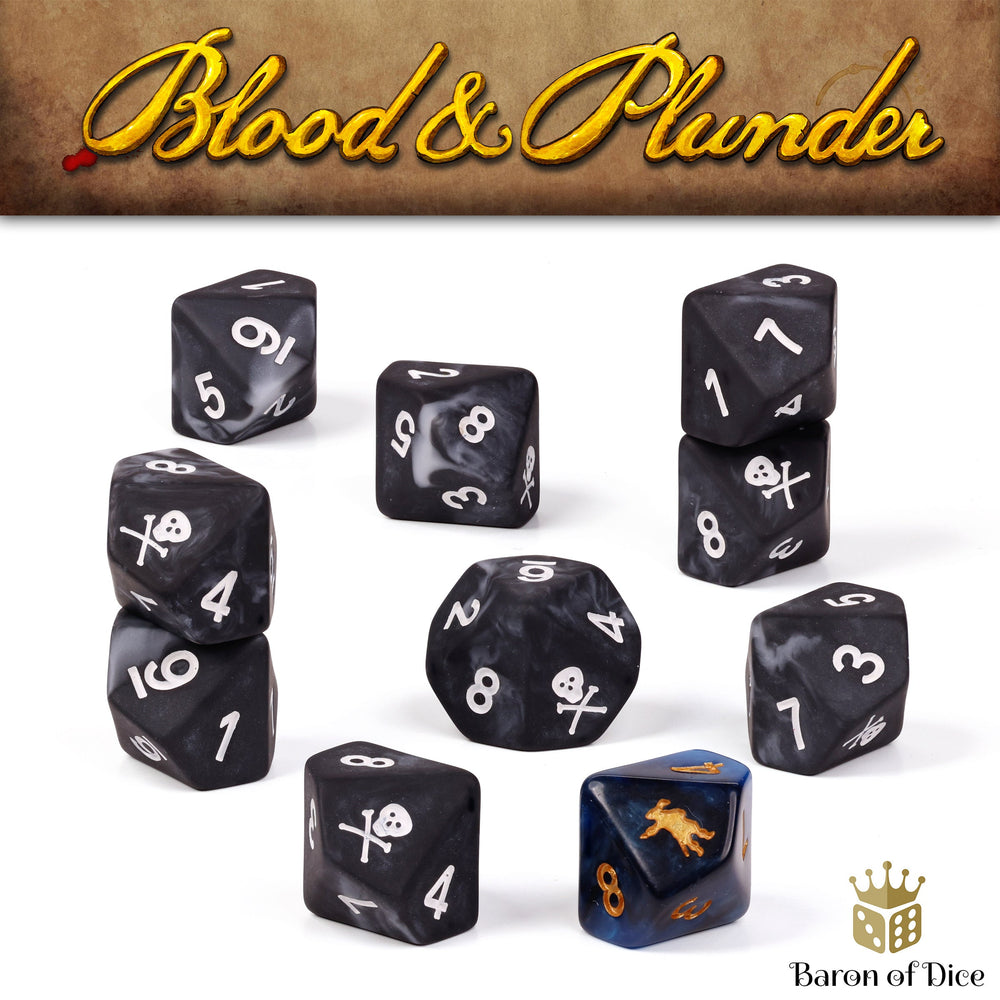 Blood & Plunder: Pirates - Official Dice Set (ONLINE ORDER ONLY)