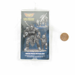 FLM28015 Orc Woman with Crying Child Figure Kit 28mm Heroic Scale Miniature Unpainted (ONLINE ORDER ONLY)