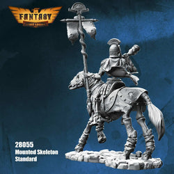 FLM28055 Mounted Skeleton Standard Bearer Figure Kit 28mm Heroic Scale Miniature Unpainted (ONLINE ORDER ONLY)