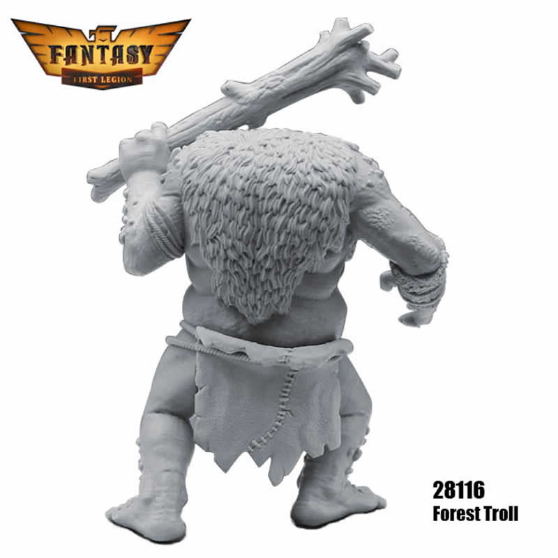 FLM28116 Forest Troll Figure Kit 28mm Heroic Scale Miniature Unpainted (ONLINE ORDER ONLY)
