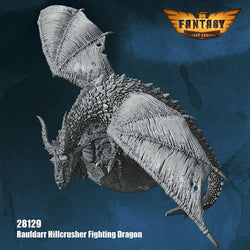 FLM28129 Raufdarr Hillcrusher Fighting Dragon Figure Kit 28mm Heroic Scale Miniature Unpainted (ONLINE ORDER ONLY)