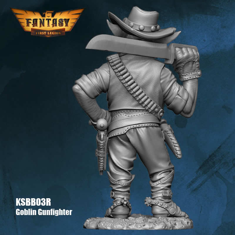 FLMKSBB03R Goblin Gunfighter Figure Kit 28mm Heroic Scale Miniature Unpainted (ONLINE ORDER ONLY)