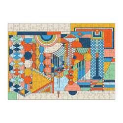 FLW Imperial Hotel Stone Wall Mural 250 Piece Wood Jigsaw Puzzle Galison