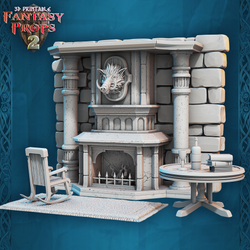 3D Printed STL Miniatures Fantasy Props 2 Tavern 28 - 32mm War Gaming D&D (Online Only)