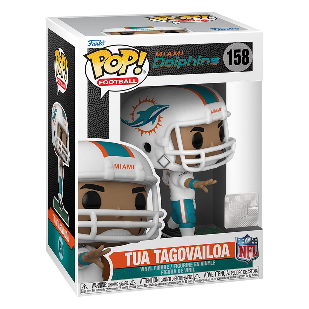 Funko POP! NFL: Dolphins - Tua Tagovailoa (Home Uniform) Vinyl Figure #158 (ONLINE ORDER ONLY)