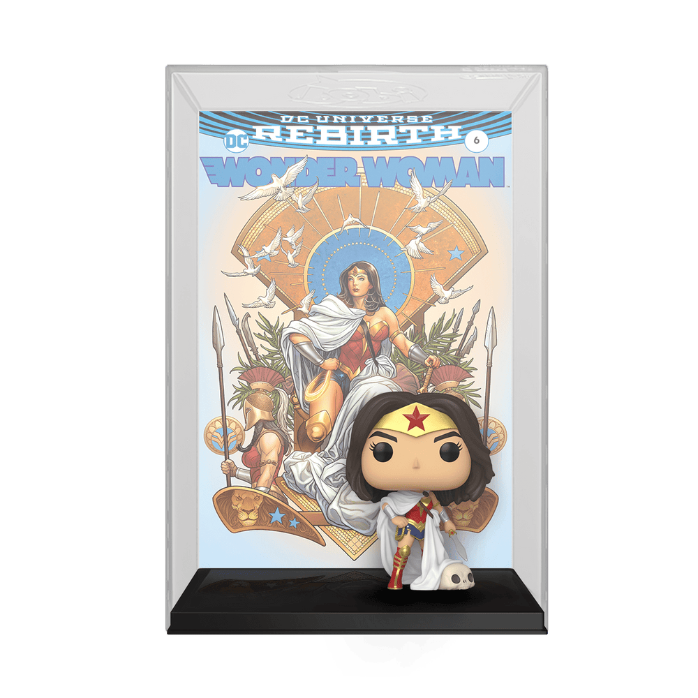 [PRE-ORDER] Funko POP! Comic Cover: Wonder Woman 80th - Wonder Woman (Rebirth) On Throne Vinyl Figure #3 (ONLINE ORDER ONLY)