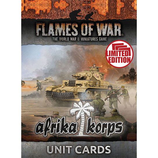 Flames of War: German Afrika Korps Unit Cards