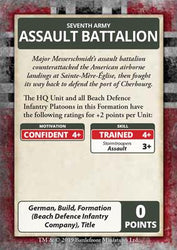 Flames of War: D-Day - German Command Cards