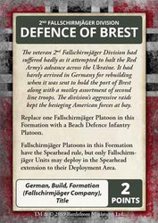 Flames of War: D-Day - German Command Cards