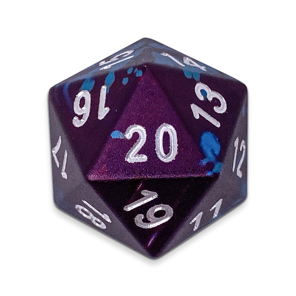 Single Wondrous Dice® Countdown D20 in Faerie Dragon by  6063 Aircraft Grade Aluminum (ONLINE ORDER ONLY)