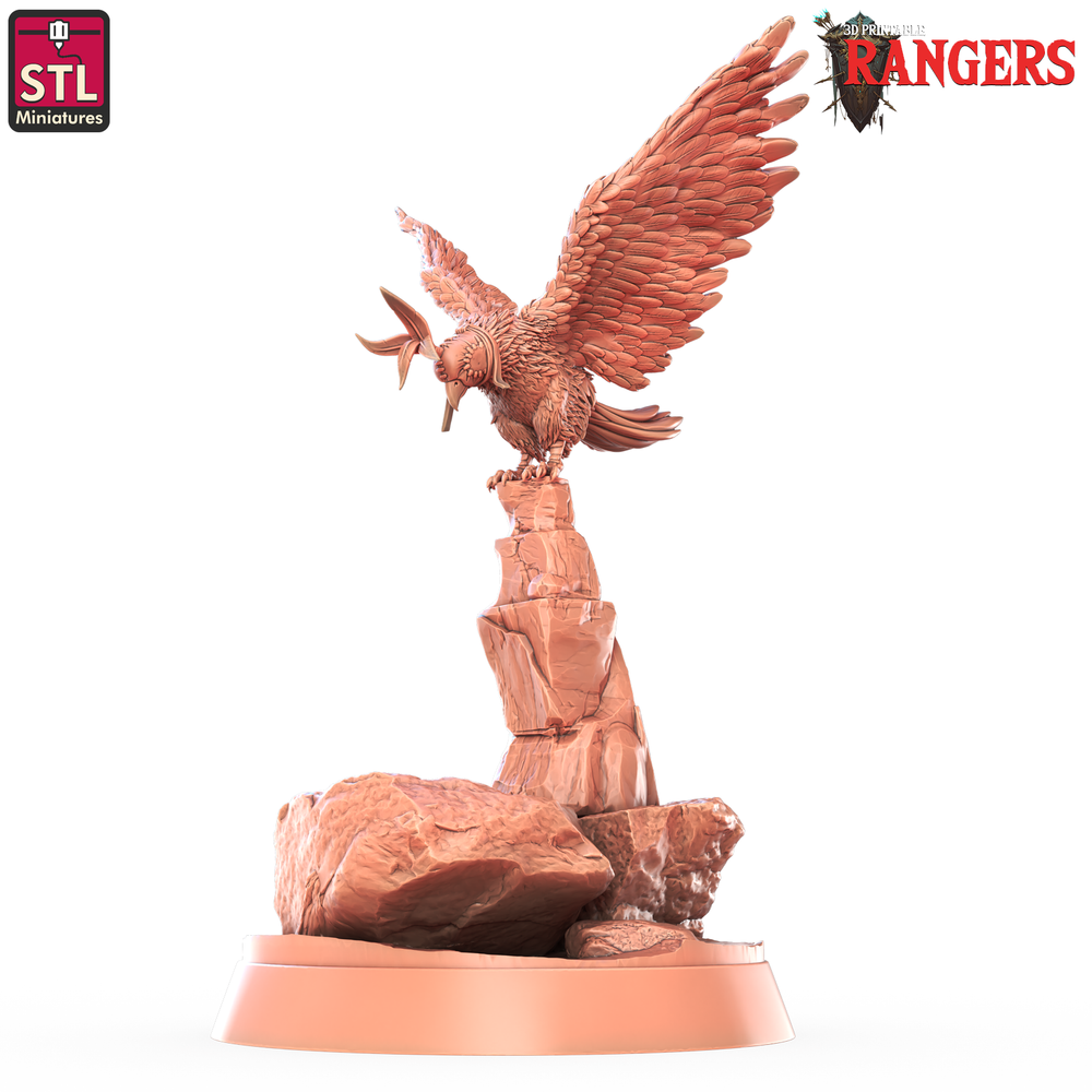 3D Printed STL Miniatures Ranger Falcon Set Rangers  28 - 32mm War Gaming D&D (Online Only)
