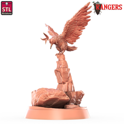 3D Printed STL Miniatures Ranger Falcon Set Rangers  28 - 32mm War Gaming D&D (Online Only)