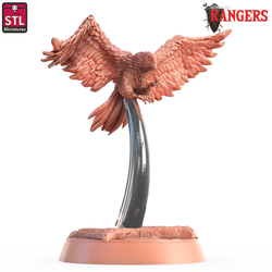 3D Printed STL Miniatures Ranger Falcon Set Rangers  28 - 32mm War Gaming D&D (Online Only)