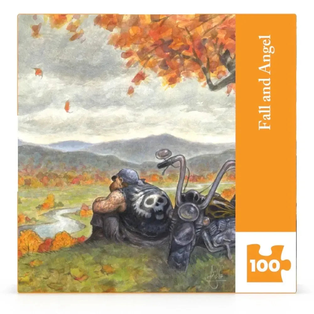 Fall & Angel by Peter de Sève 100 Piece Mini Jigsaw Puzzle NYPC (ONLINE ORDER ONLY)