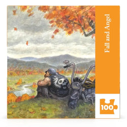 Fall & Angel by Peter de Sève 100 Piece Mini Jigsaw Puzzle NYPC (ONLINE ORDER ONLY)