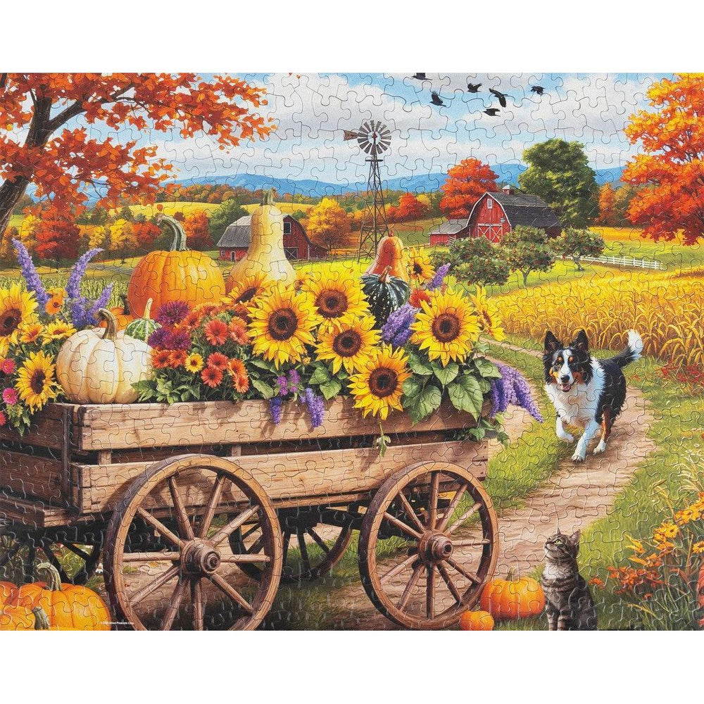 Fall Wagon Wonders 500 Piece Jigsaw Puzzle Springbok (ONLINE ORDER ONLY)