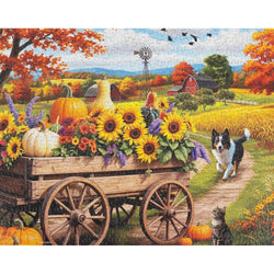 Fall Wagon Wonders 500 Piece Jigsaw Puzzle Springbok (ONLINE ORDER ONLY)