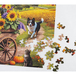 Fall Wagon Wonders 500 Piece Jigsaw Puzzle Springbok (ONLINE ORDER ONLY)