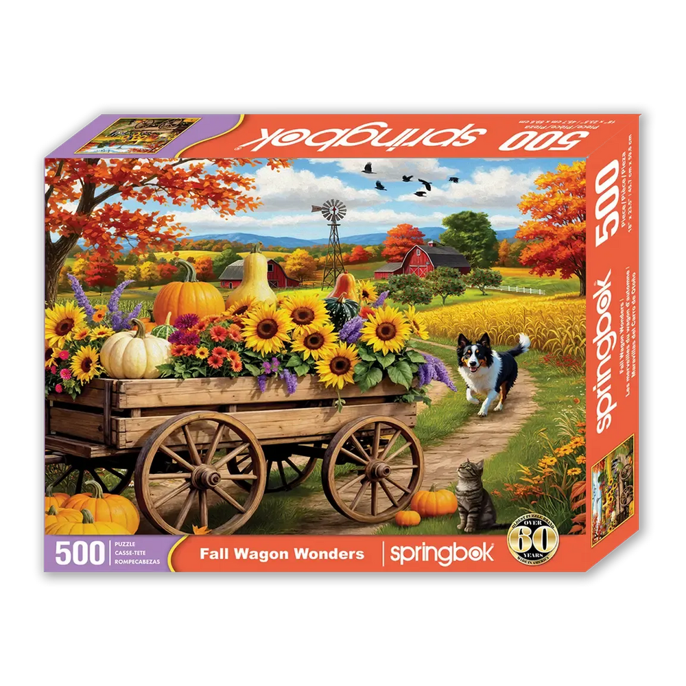 Fall Wagon Wonders 500 Piece Jigsaw Puzzle Springbok (ONLINE ORDER ONLY)