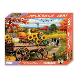 Fall Wagon Wonders 500 Piece Jigsaw Puzzle Springbok (ONLINE ORDER ONLY)
