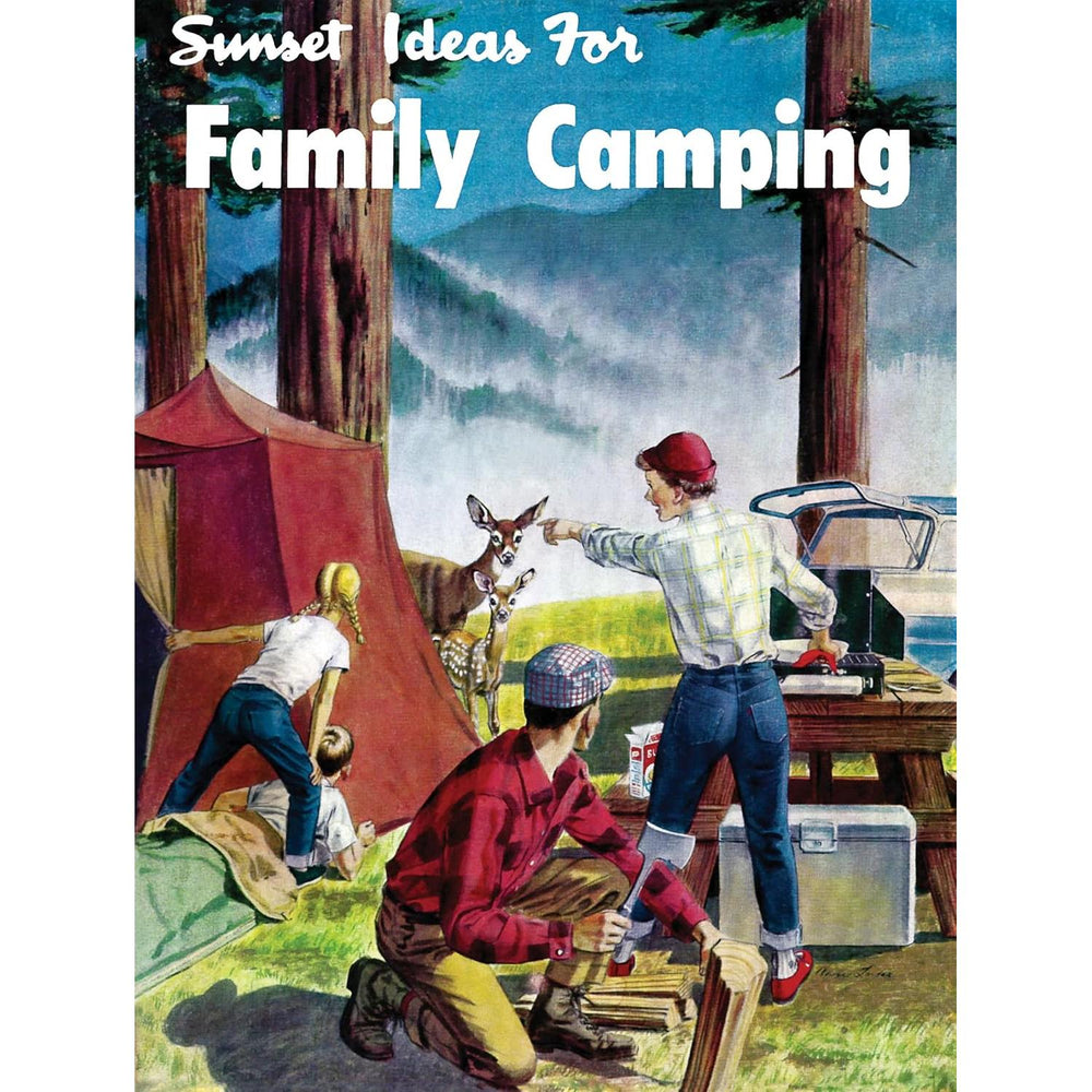 Family Camping Sunset Magazine 1000 Piece Jigsaw Puzzle NYPC (ONLINE ORDER ONLY)