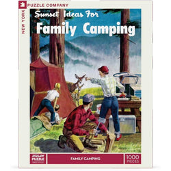Family Camping Sunset Magazine 1000 Piece Jigsaw Puzzle NYPC (ONLINE ORDER ONLY)