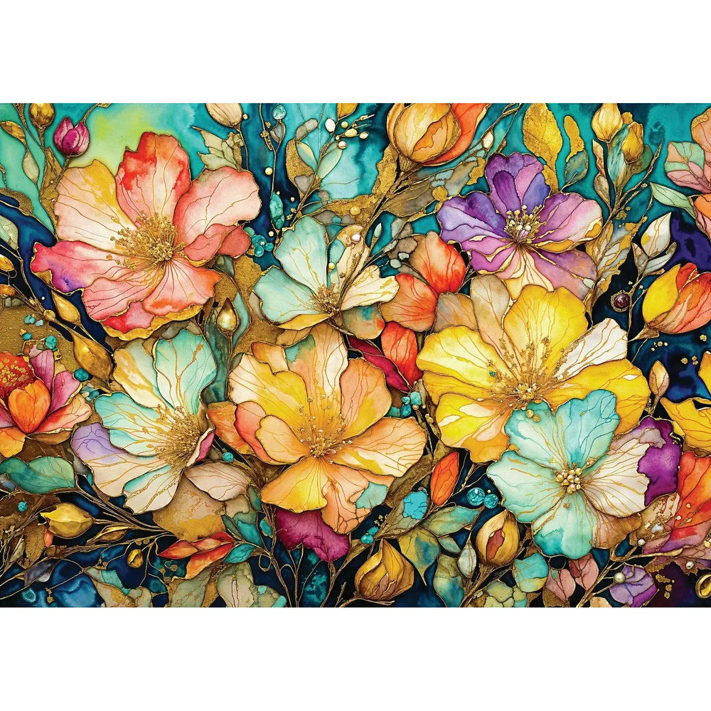 Fancy Flower Garden 1000 Piece Jigsaw Puzzle Enjoy (ONLINE ORDER ONLY)