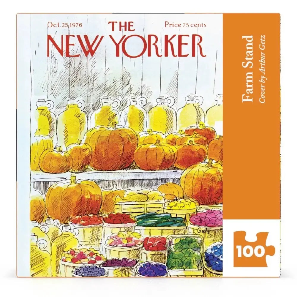 Farm Stand The New Yorker 100 Piece Mini Jigsaw Puzzle NYPC (ONLINE ORDER ONLY)