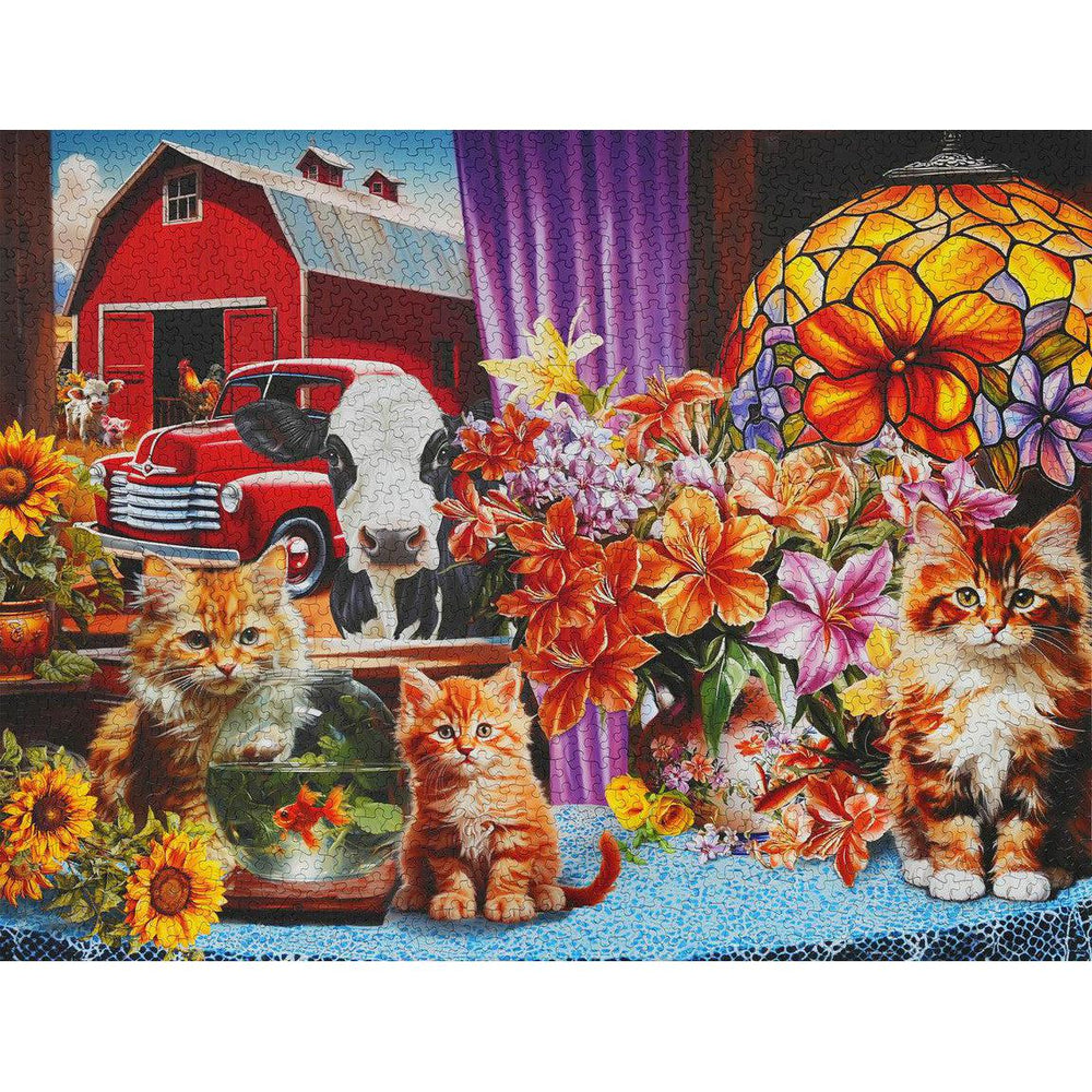 Farmhouse View 1500 Piece Jigsaw Puzzle Springbok (ONLINE ORDER ONLY)
