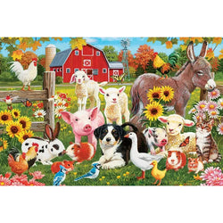 Farmyard Greetings 35 Piece Floor Jigsaw Puzzle Cobble Hill (ONLINE ORDER ONLY)