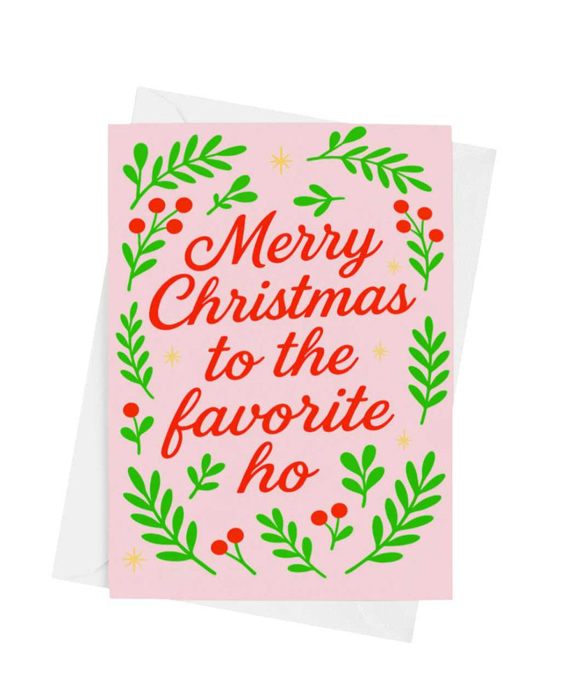 Merry Christmas to the Favorite Ho Card | Funny Holiday Greeting Card (ONLINE ORDER ONLY)