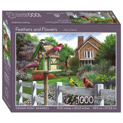 Feathers & Flowers 1000 Piece Soft Touch Jigsaw Puzzle Crown Point (ONLINE ORDER ONLY)