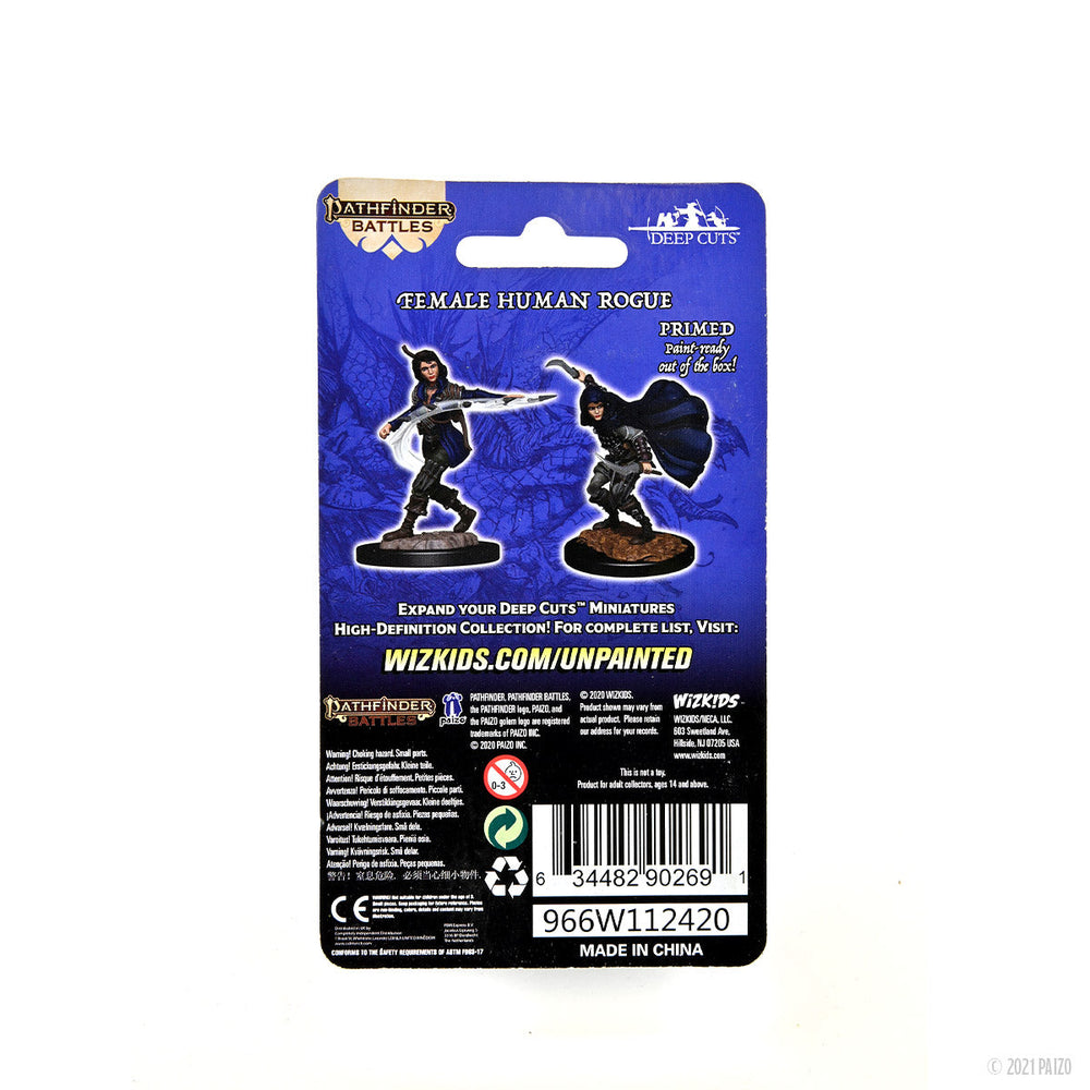 Pathfinder Battles: Deep Cuts - Human Rogue Female (ONLINE ORDER ONLY)