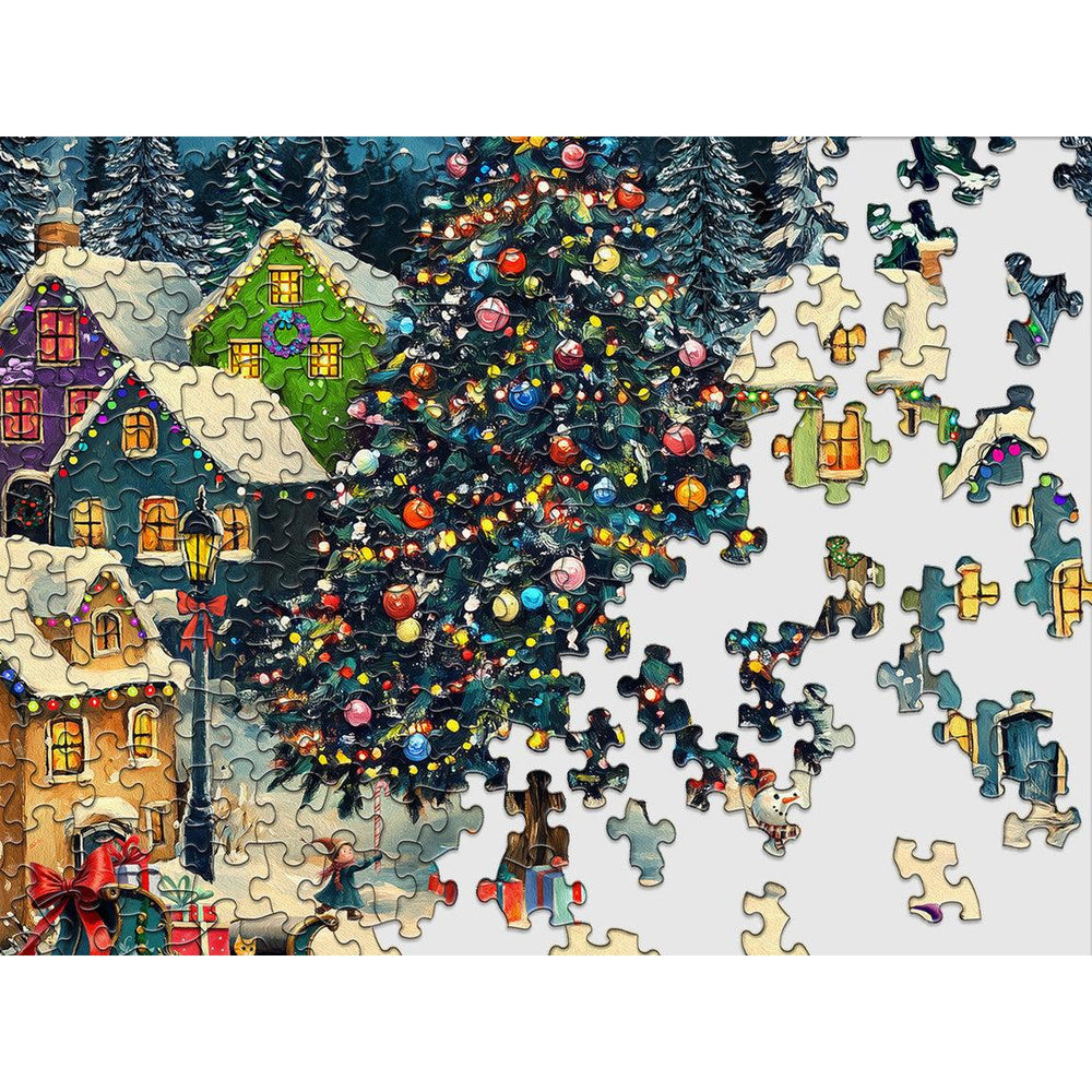 Festive Christmas Village 500 Piece Jigsaw Puzzle Springbok (ONLINE ORDER ONLY)