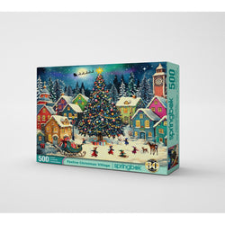 Festive Christmas Village 500 Piece Jigsaw Puzzle Springbok (ONLINE ORDER ONLY)