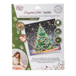 Festive Fir Crystal Art Card Kit Craft Buddy (ONLINE ORDER ONLY)