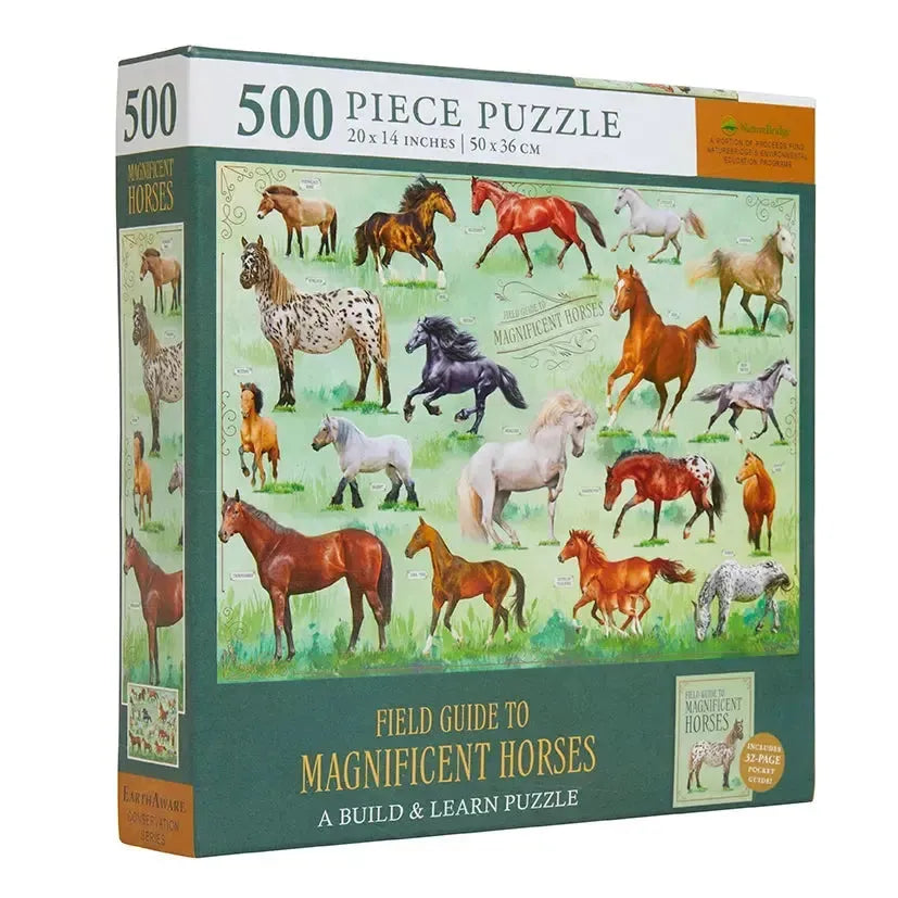 Field Guide To Magnificent Horses 500 Piece Jigsaw Puzzle Insights (ONLINE ORDER ONLY)