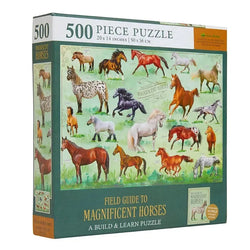 Field Guide To Magnificent Horses 500 Piece Jigsaw Puzzle Insights (ONLINE ORDER ONLY)
