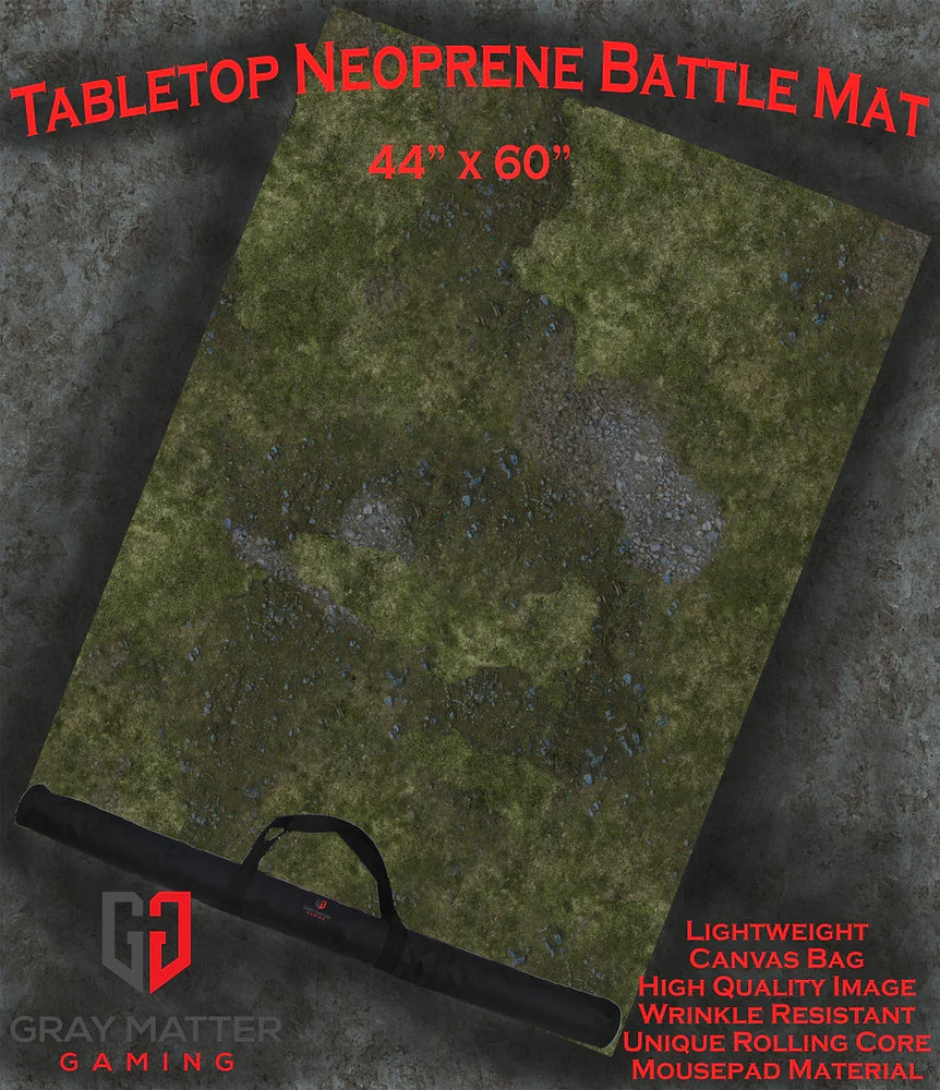Field of Battle | Neoprene Battle Mat with Bag | Baron of Dice (ONLINE ORDER ONLY)