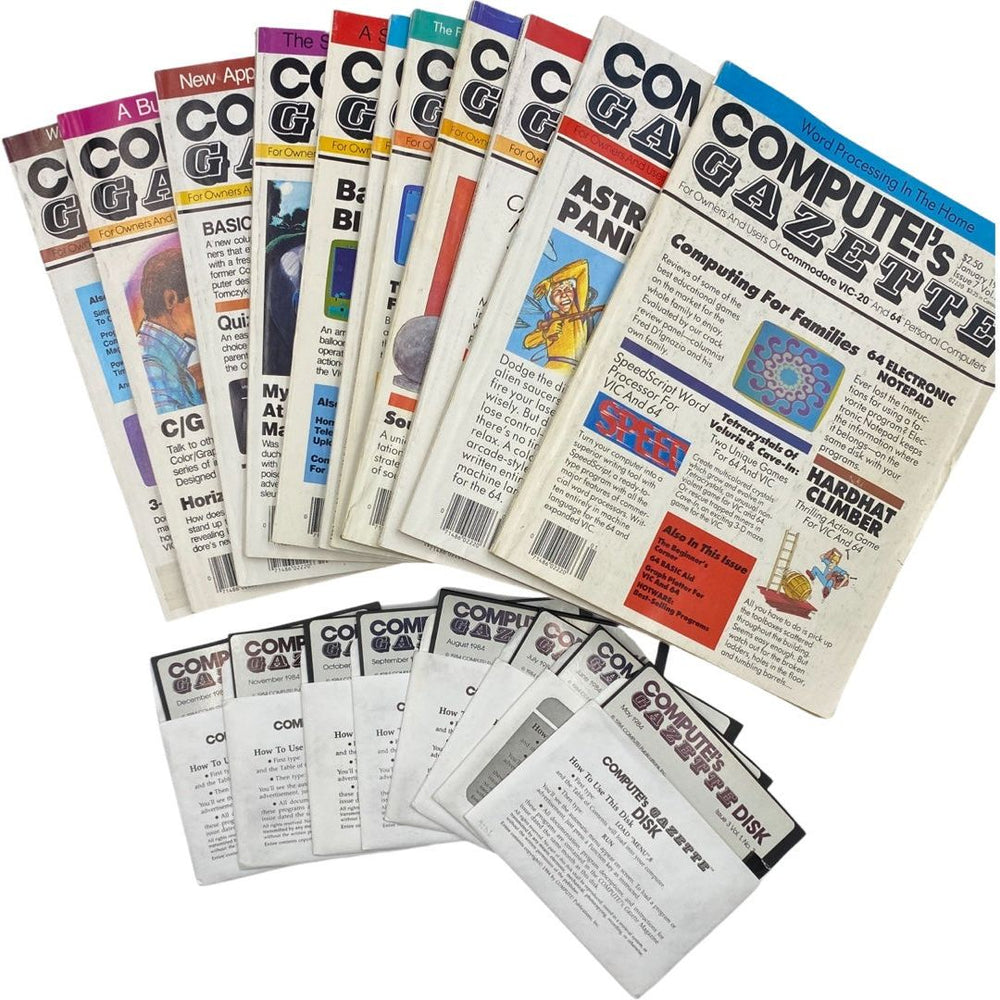Compute's Gazette 1984 Back Issue(s) C64 C128 VIC-20 Commodore 64 Magazine (Online Order Only)