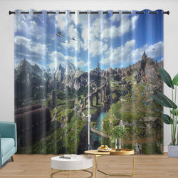 Final Fantasy Curtains Blackout Window Drapes Room Decoration (Online Order Only)