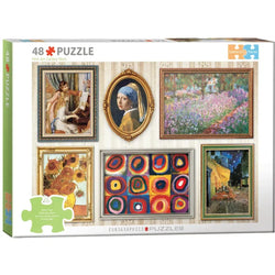 Fine Art Gallery Wall 48 Connecting Pieces Jigsaw Puzzle Eurographics (ONLINE ORDER ONLY)