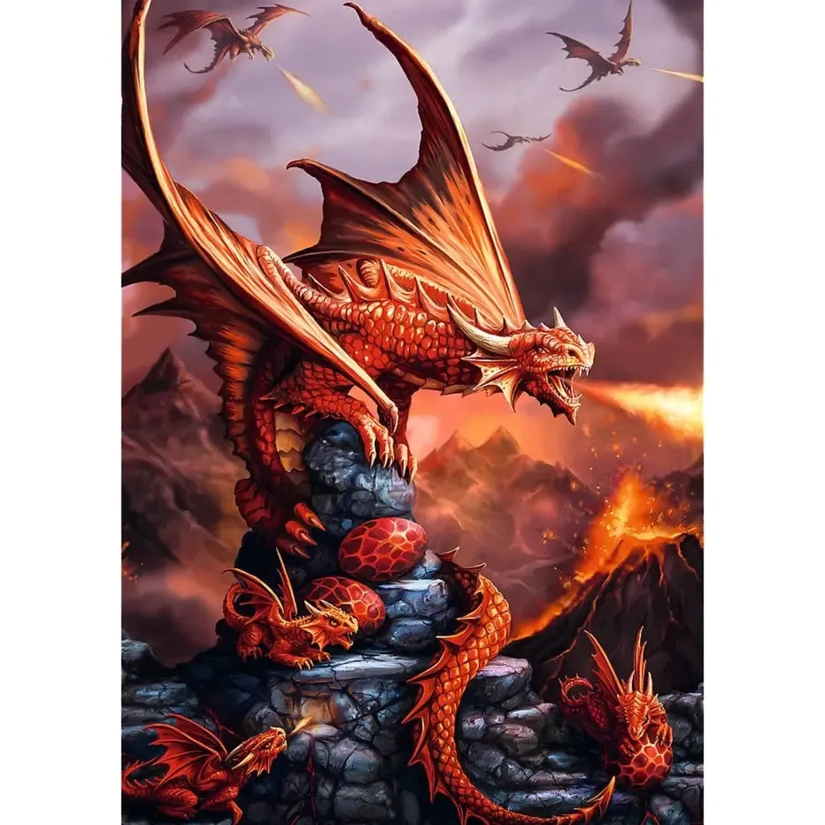 Fire Dragon by Anne Stokes 1000 Piece Jigsaw Puzzle Trefl (ONLINE ORDER ONLY)