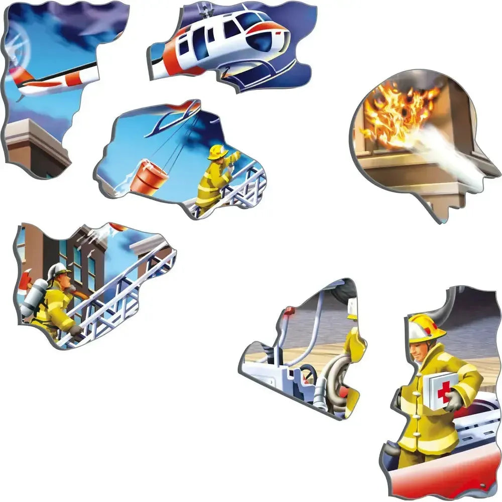 Firefighters in Action 45 Piece Tray Jigsaw Puzzle Larsen