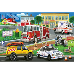 First Responders 35 Piece Floor Jigsaw Puzzle Cobble Hill (ONLINE ORDER ONLY)