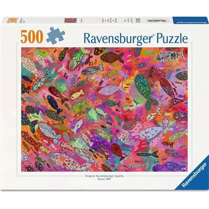Fish in Fuchsia 500 Piece Jigsaw Puzzle Ravensburger (ONLINE ORDER ONLY)