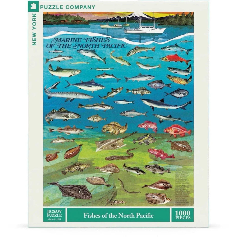 Fishes of the North Pacific 1000 Piece Jigsaw Puzzle NYPC (ONLINE ORDER ONLY)