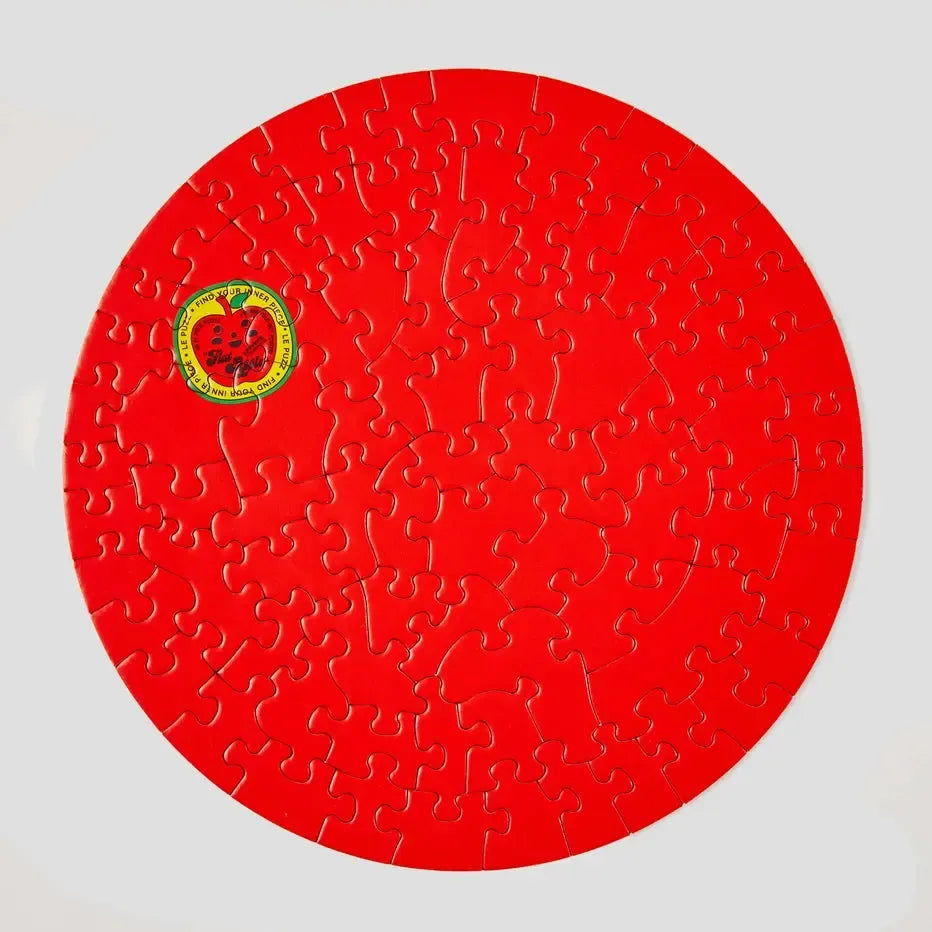 Flat Apple 81 Piece Round Jigsaw Puzzle Le Puzz (ONLINE ORDER ONLY)
